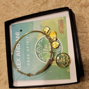 Alex and Ani gold Free Spirit bracelet